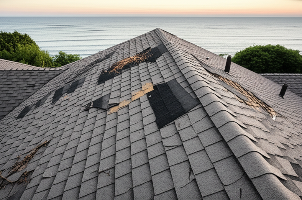 Storm Damage Repair - Before